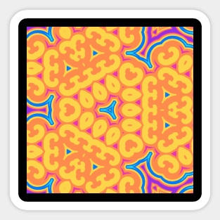 Kaleidoscope of Cute Bright Colors Sticker